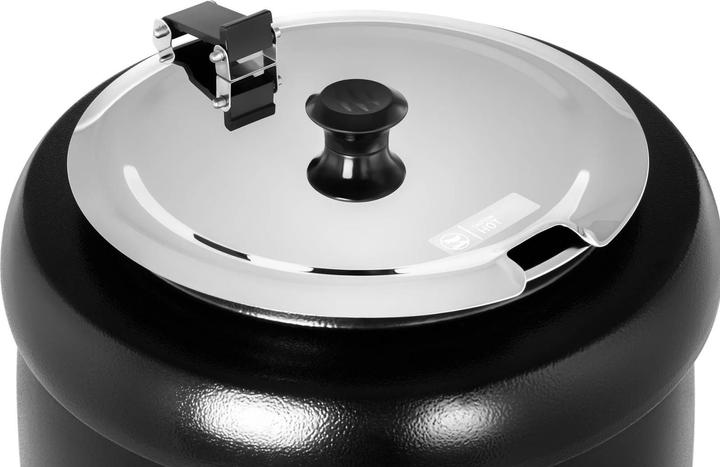 Produktbild Royal Catering Suppentopf Elektrisch Suppenkessel Thekenkessel Partytopf Suppenwärmer 10L 400W (Edelstahl)