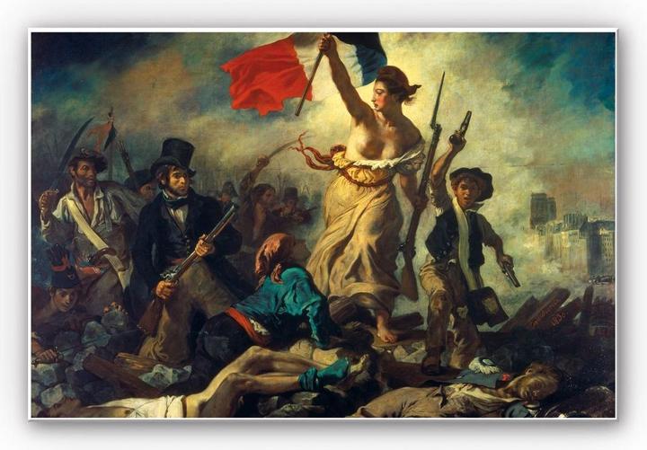 Produktbild Trenddeko Delacroix - Die Freiheit führt das Volk (30 x 20 cm)