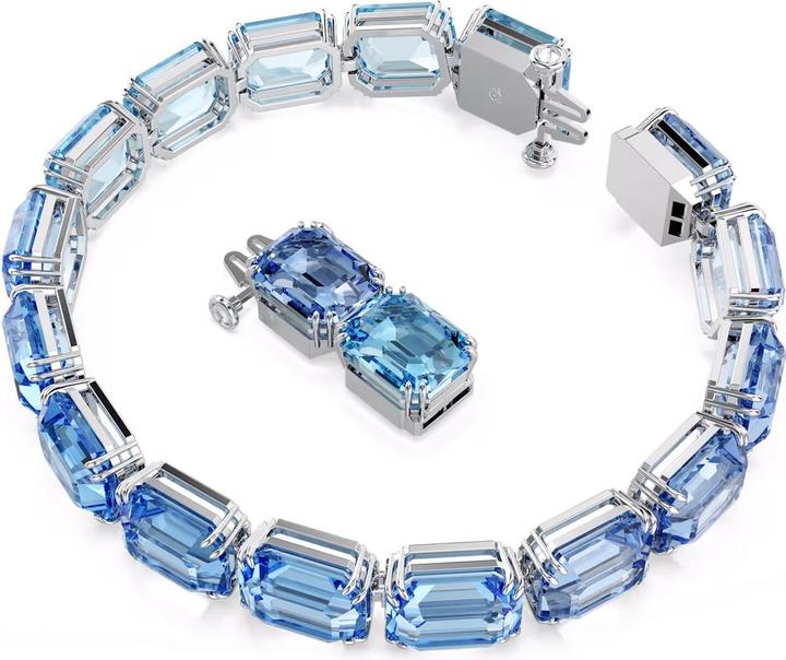 Image du produit Swarovski Millenia Bracelet coupe octogonale dégradé bleu (19 cm, Métal Swarovski)