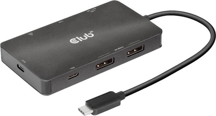 Productafbeelding Club 3D Club3D USB 7-in-1 Hub USB-C > 2xDP/2xUSB/2xUSB-C (USB-C, 7 Havens)