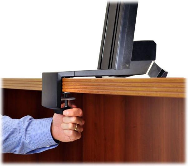 Produktbild Ergotron desk stand, WorkFit-S dual, adjustable, 24 inch VESA +, lift, r (Tisch, 24")