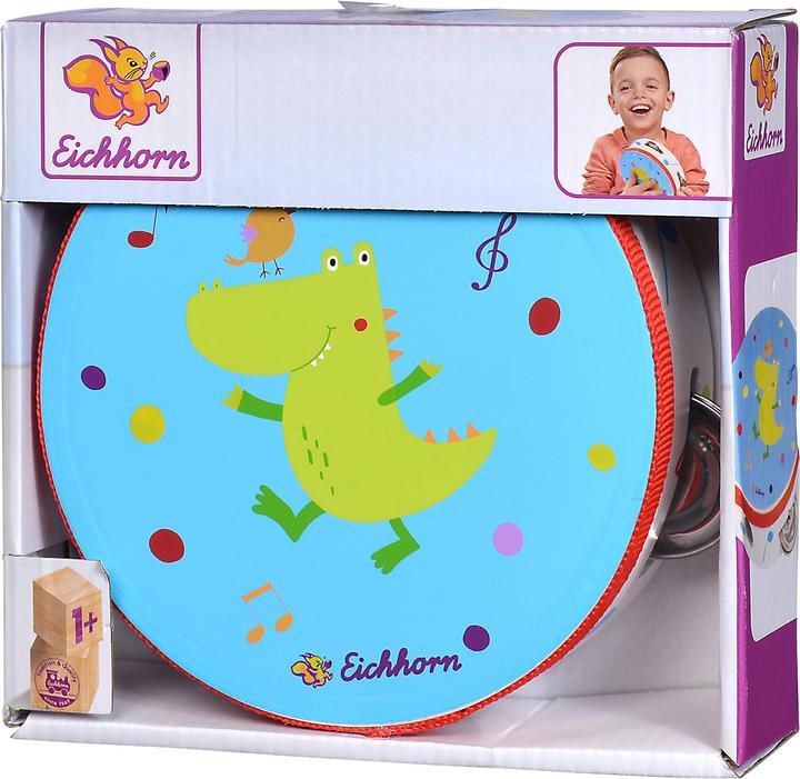 Actual product image Eichhorn Music tambourine (German, French, Italian, English)