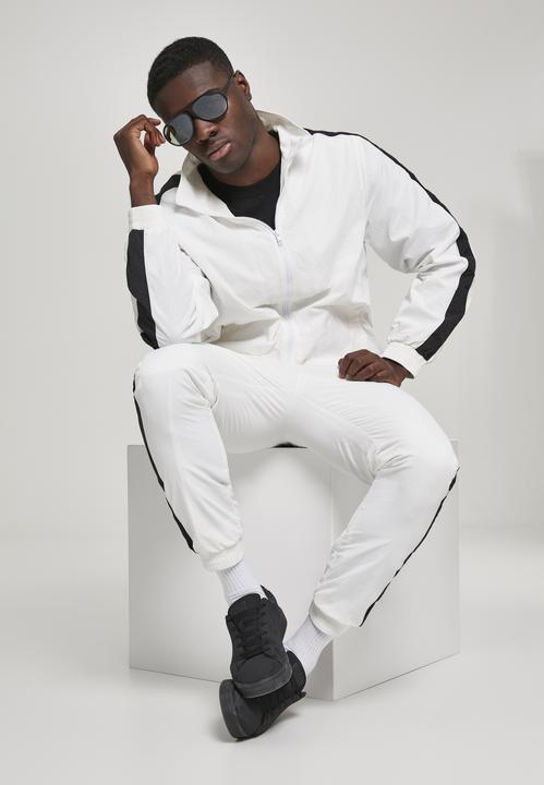 Actual product image Urban Classics Striped Sleeve Crinkle Track Jacket (XXL)