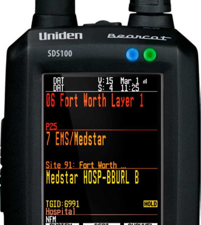 Produktbild Uniden SDS100EDN-Scanner, DMR-fähig, NXDN-fähig (2D-Barcodes, Text)