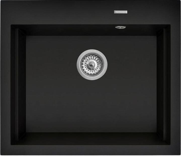 Pyramis SIROS (57x51 5) 1B granite sink 070169001 volcano (51.50 cm, 57 cm)