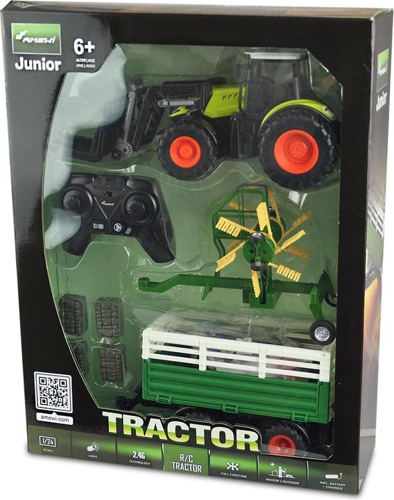 Produktbild Amewi Traktor mit XL-Zubehörpaket 1:24, RTR (RTR Ready-to-Run)