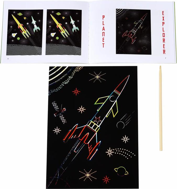 Produktbild Rex London Scratch Art Space Age (Multilingual)