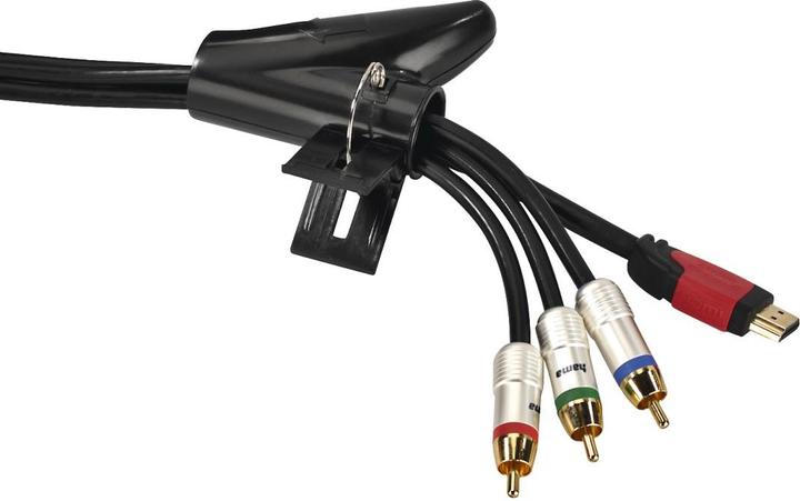 Actual product image Hama Flexible spiral cable conduit, universal, 20 mm, 2.5 m, black (Cable spiral hose, 250 cm)