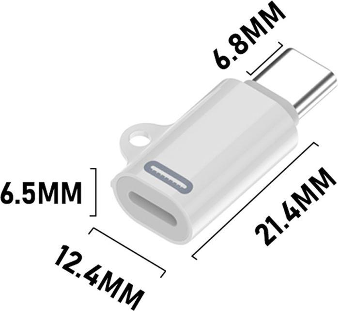 Produktbild Deltalabs USB C auf Lightning Mini Konverter Adapter für iPhone 15 - PD/27W (USB Typ C, Lightning)