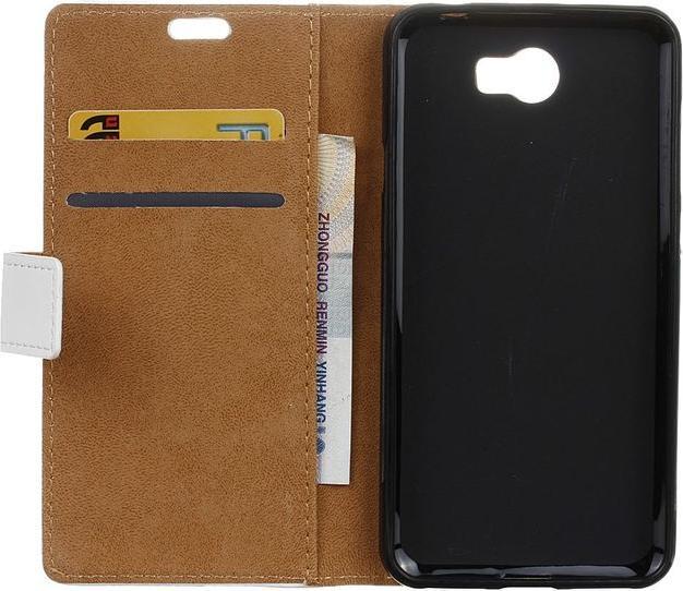 Produktbild MU Style Leder Flip Case mit Süsse Eulen und Love Schriftzug (Huawei Y6 II Compact)