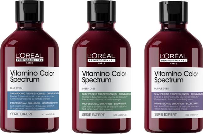 Produktbild L'Oréal Professionnel Vitamino Color Spectrum Purple Dyes Neutralizing (300 ml, Silbershampoo)