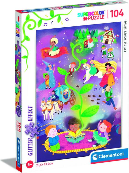 Clementoni 104 Piece Glitter Puzzle - Fairy Tales Time (104 Teile)