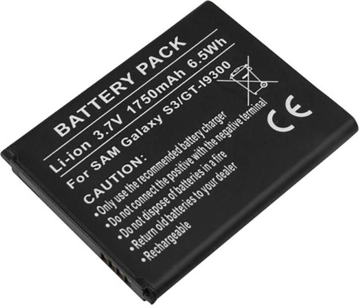Produktbild Avizar Li-Ion Akku 3.7V 1750mAh Samsung Galaxy S3 GT-I9300