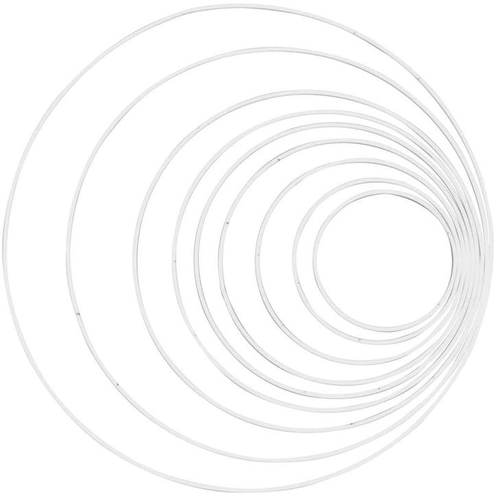 Actual product image Glorex Metal ring white 12 cm