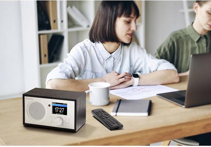 Produktbild Renkforce Internet Radio Bluetooth, AUX, WLAN, DLNA-fähig, tragbar mit Akku (Internetradio, WLAN, Bluetooth)