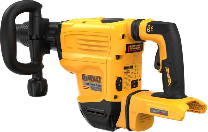Produktbild DeWalt 54 Volt XR FLEXVOLT SDSmax AkkuMeisselhammer 6 kg, 10,5 Joule Basisversion DCH832NXJ (Akkubetrieb, 54 V)