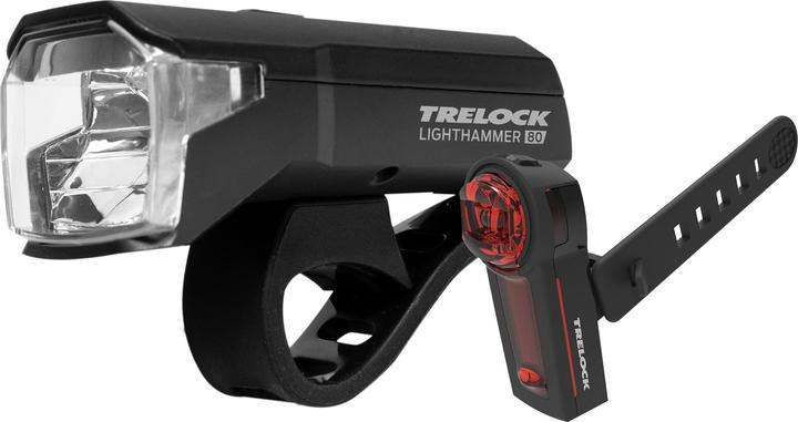 Immagine prodotto Trelock Set di luci posteriori Lighthammer 480 /Vector Signal (80 lm)