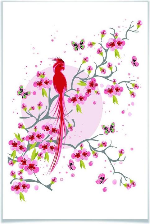 Image du produit Trenddeko Oiseau de paradis (70 x 100 cm)