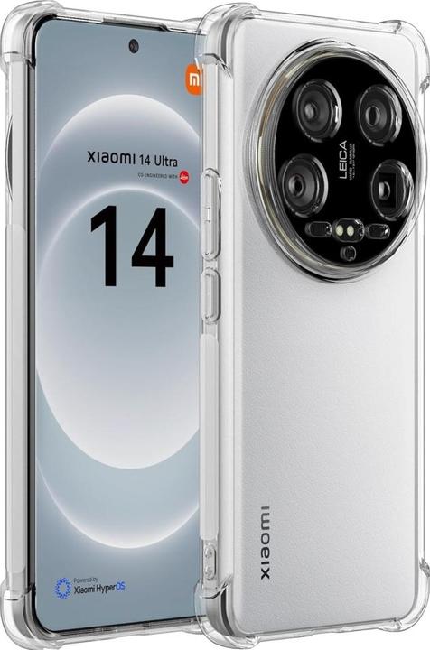 Screenguard Xiaomi 14 Ultra Hülle Crystal Soft Airbag Bumper (Xiaomi 14 Ultra)