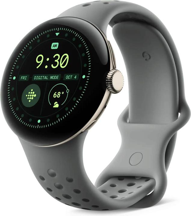 Productafbeelding Google Pixel Watch 3 (45 mm), Actieve Sportband (Silicone)
