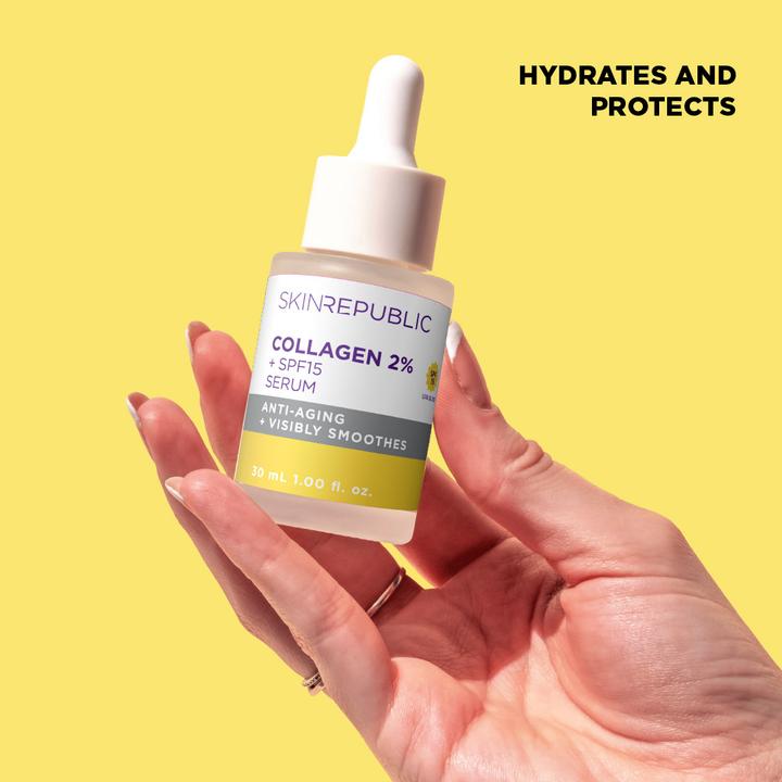 Actual product image Skin Republic - Collagen 2% + SPF 15 Serum (30 ml)
