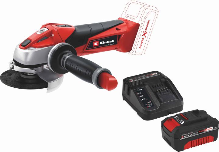 Actual product image Einhell Akku-Winkelschleifer TE-AG 18/115 Li Kit (1x 4,0 Ah)
