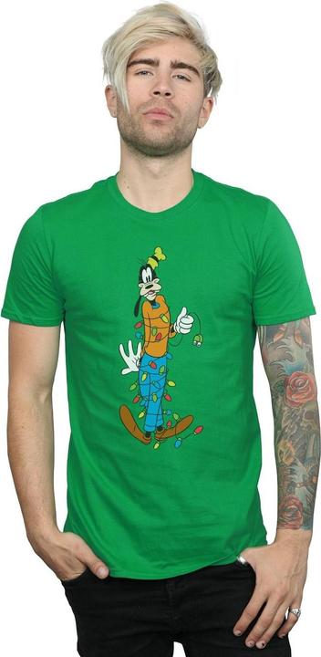 Immagine prodotto Disney Goofy Christmas Lights Maglietta Uomo (XL)