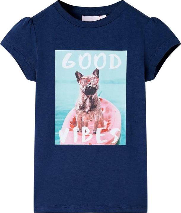 Immagine prodotto VidaXL T-shirt da bambino blu navy 104,Materiale: 95 % cotone. 5 (104)