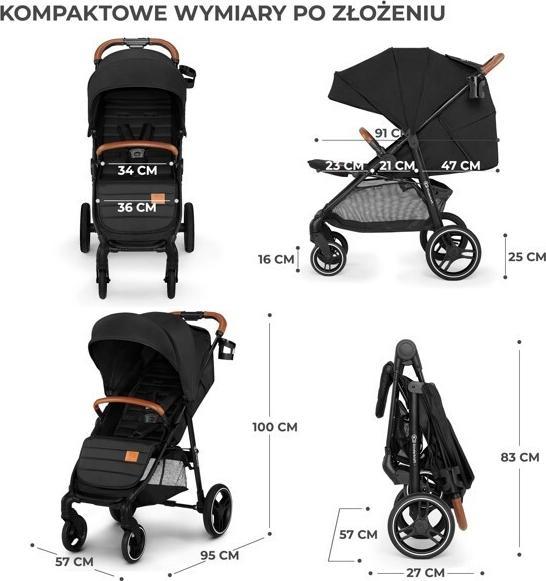Image du produit KinderKraft wzek spacerowy Grande + rose 22kg