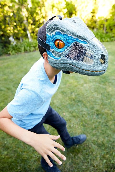 Produktbild Mattel Games Jurassic World Velociraptor Blue Deluxe Maske mit Geräuschen