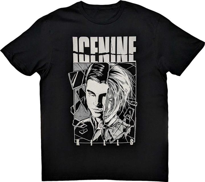 Immagine prodotto Ice Nine Kills Maglietta in cotone unisex per adulti con scena della doccia e volto diviso (M)