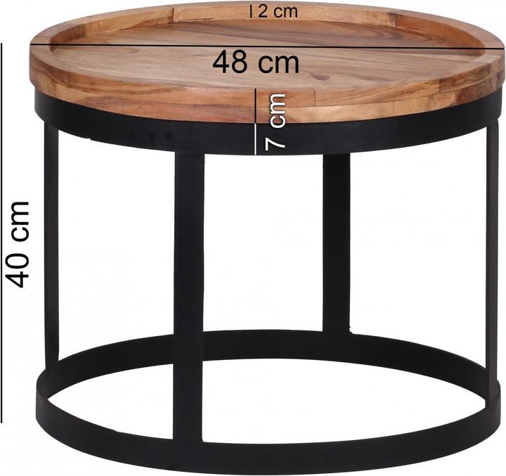 Actual product image Wohnling Akola (Ø 48 x 40 cm, Ø 53 x 45 cm)