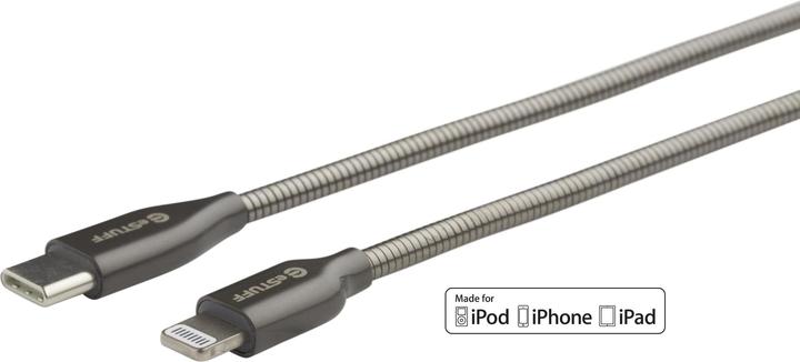 Actual product image eSTUFF USB-C Lightning Cable MFI 1m (1 m, USB 2.0)