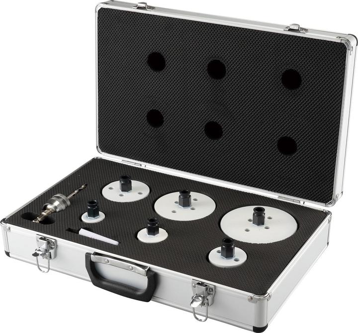 Image du produit Makita EZYCHANGE BiM Kit de scies cloches Installateur II 8 pièces (35, 44, 54, 76, 114 mm, 95 mm)