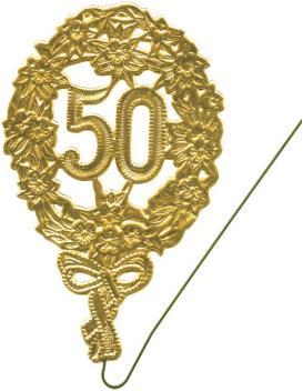 Produktbild Demmler Zahl ”50” Gold