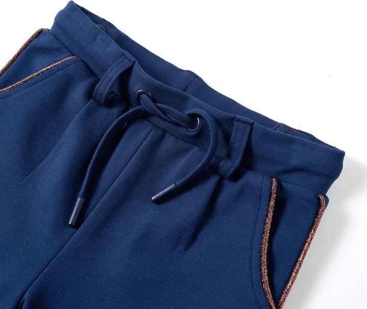Actual product image VidaXL Children's trousers with drawstring navy blue 104,colour (104)