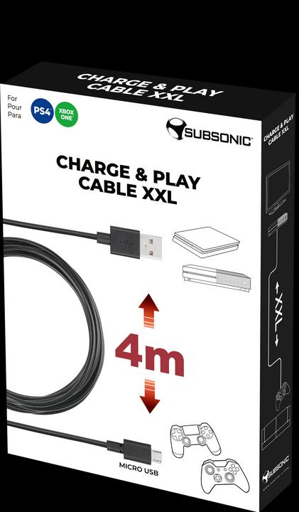 Actual product image Subsonic Charge and Play Cable XXL (PS4)