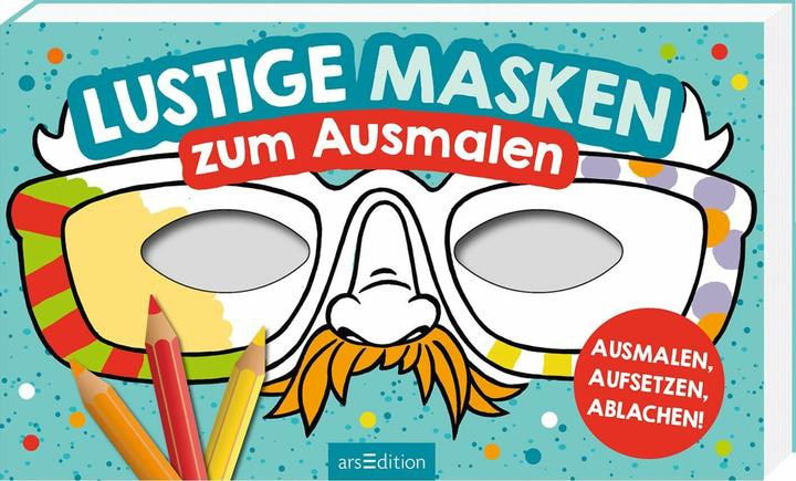 Actual product image Funny masks to colour in