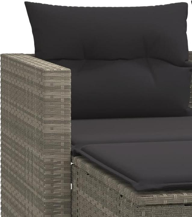 Actual product image VidaXL Garden sofa 2-seater with stools