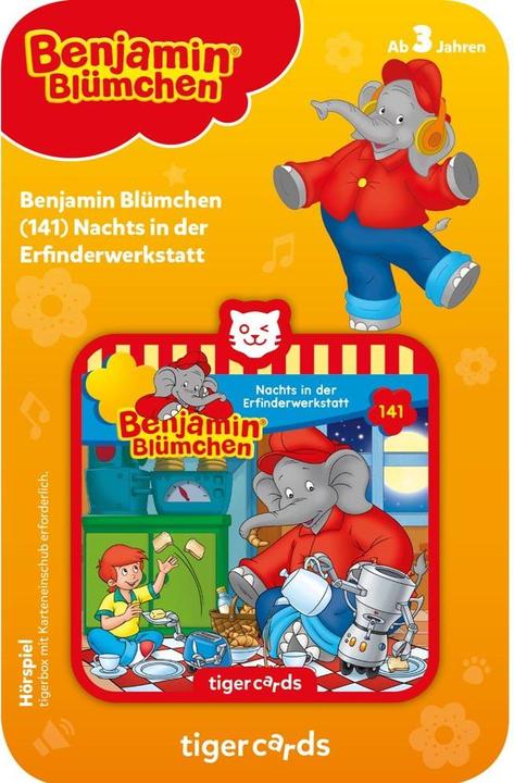 Actual product image Tigermedia Tigercard Benjamin Blümchen At Night in the Inventor's Workshop (Episode 141) (German)