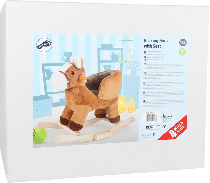 Actual product image small foot Rocking horse with seat