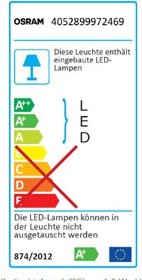 Energie-Label Osram Lightify Flex Start (RGBW, 180 cm, Indoor)