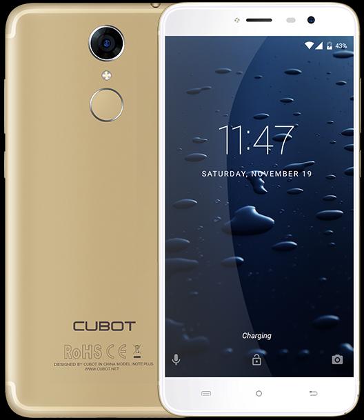 Cubot Note Plus (32 GB, Gold, 5.20", Dual SIM + SD, 16 Mpx, 4G)
