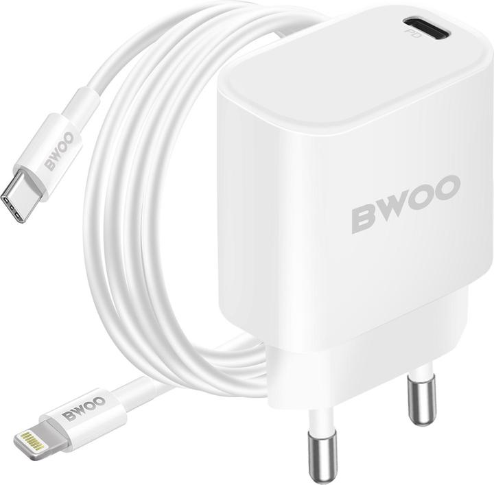 Bwoo Chargeur mural 20W GD-CDA162 avec câble USB-A vers Lightning (20 W)