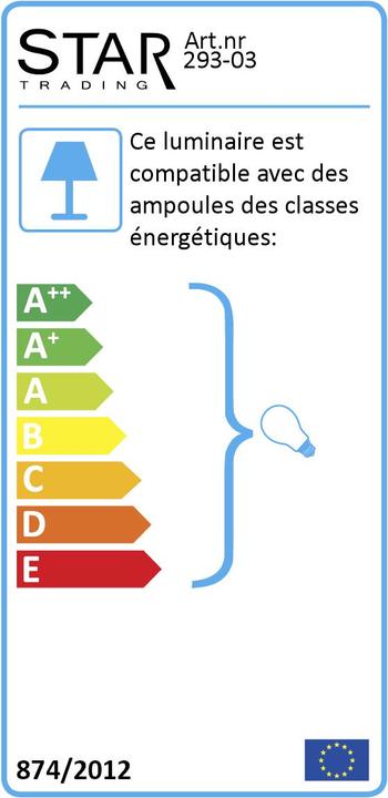Label énergétique Star Trading Textil Cordset (E14)