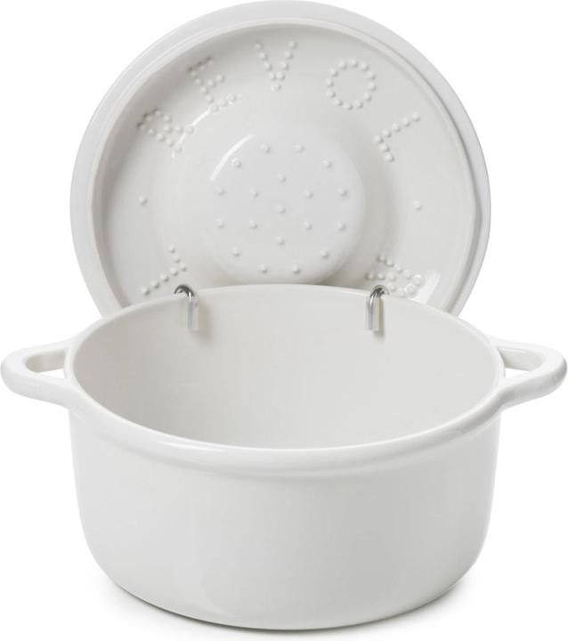 Actual product image Revol Bombance Round Induction Casserole 26 cm Alab. White Induction (26 cm, Saucepan)