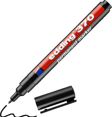 Image du produit Edding Marqueur permanent 370 (Noir, 1 mm, 1 x)