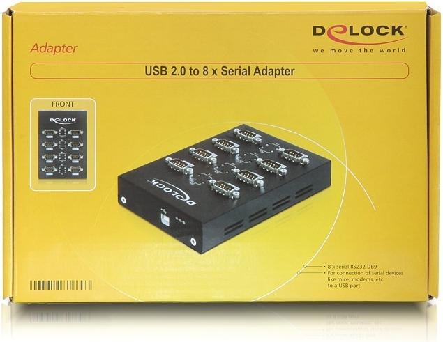 Actual product image Delock 61860 USB 2.0 to 8 x Serial Adapter (1 m)