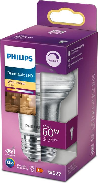 Productafbeelding Philips Reflector (E27, 4.50 W, 345 lm, 1 x, F)