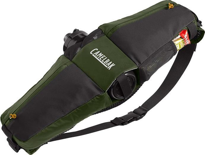 Actual product image Camelbak Podium Flow 4L Cycling Hydration Belt - Army Green/Black - with 21oz - 600ml Water Bottle
